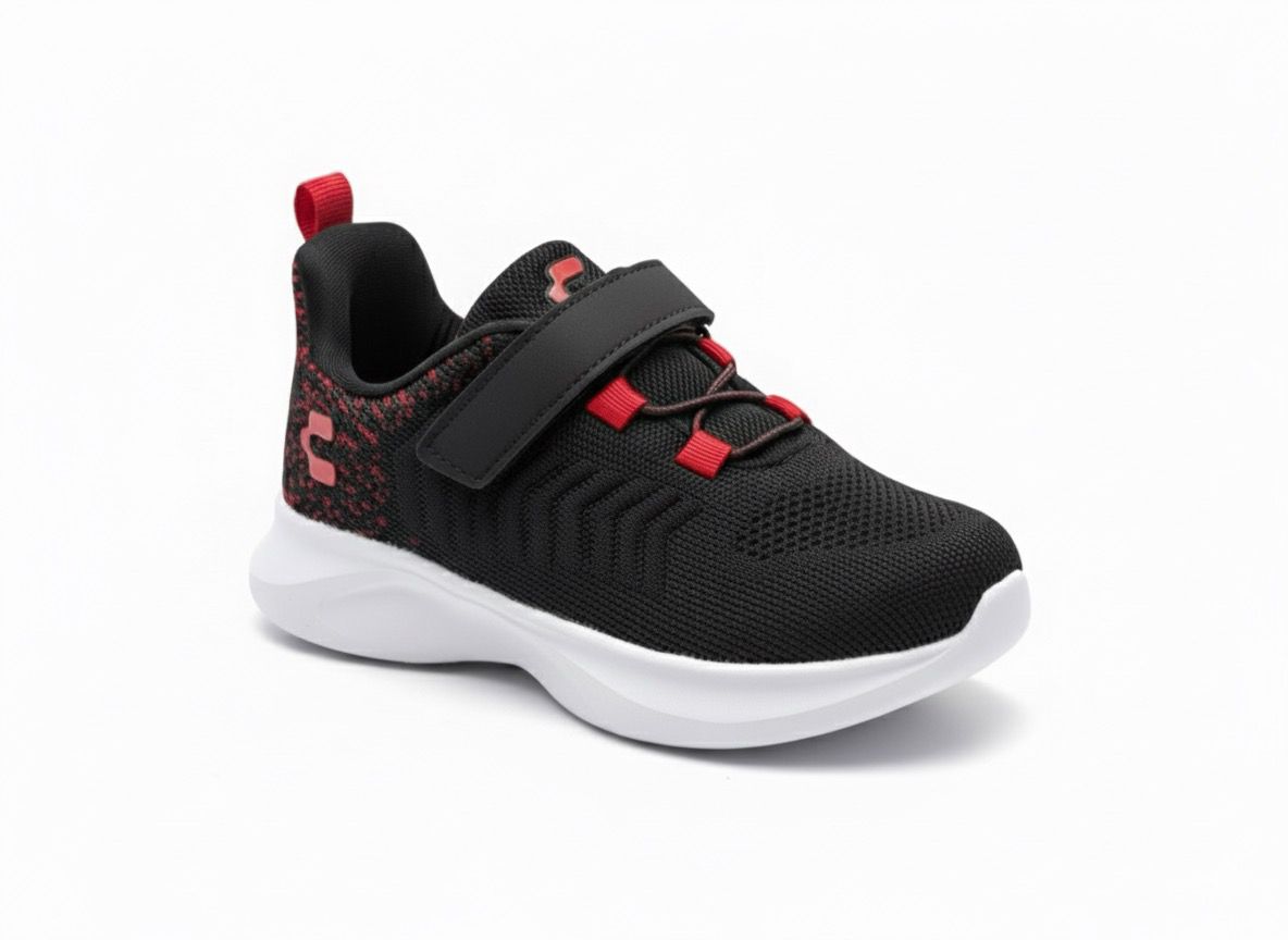 Tenis Deportivo Para Niño Charly 1098708002 - Negro/Blanco