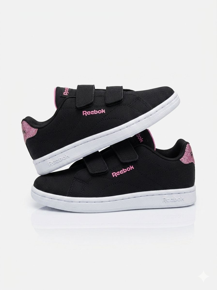 Tenis Casual Para Niña Reebok 100075102 - Negro/ Brillo Morado
