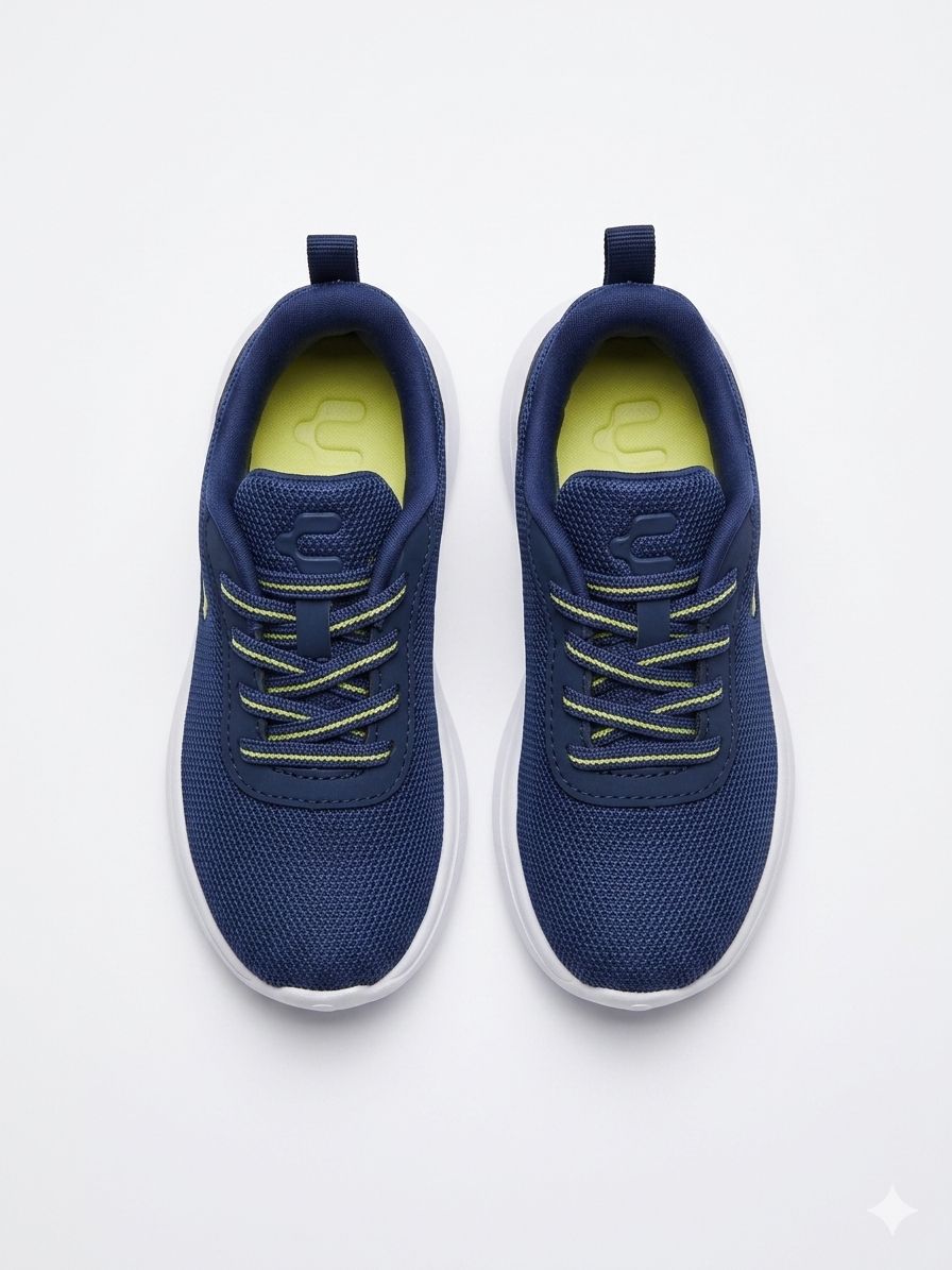 Tenis Deportivo Niño Charly 1065531002 - Marino / Verde limón