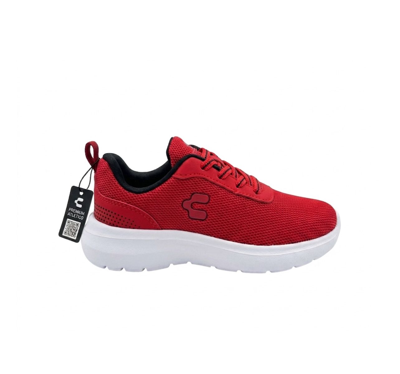 Tenis Deportivo Para Niño Charly 1065531003 - Rojo negro