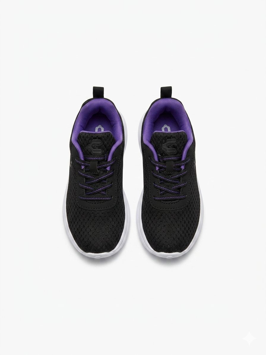 Tenis Deportivos Para Niña Charly 1065533001 - Negro Morado