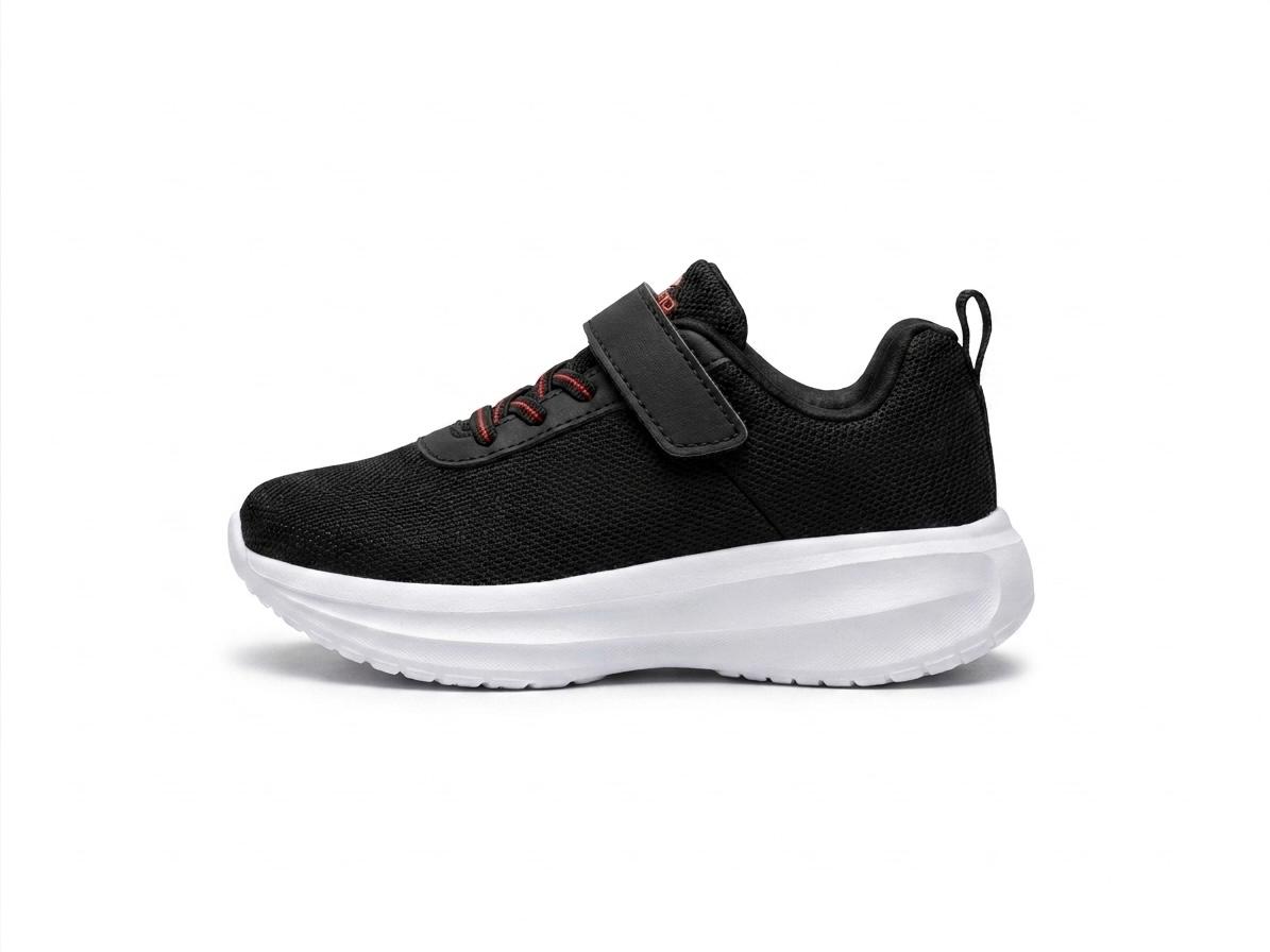 Tenis Deportivo Para Niño Charly 1065534004 - Negro Rojo
