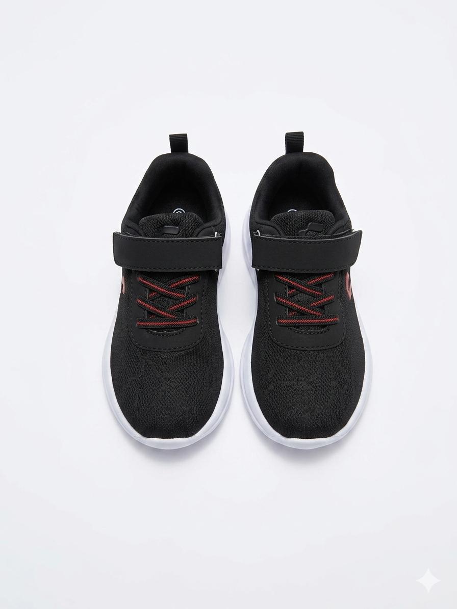 Tenis Deportivo Para Niño Charly 1065534004 - Negro Rojo