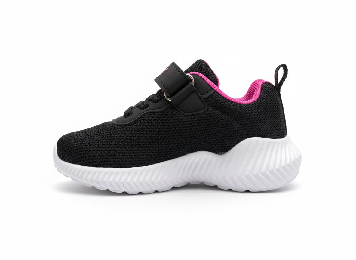 Tenis Deportivos Para Niña Charly 1079176 - Negro/Rosa