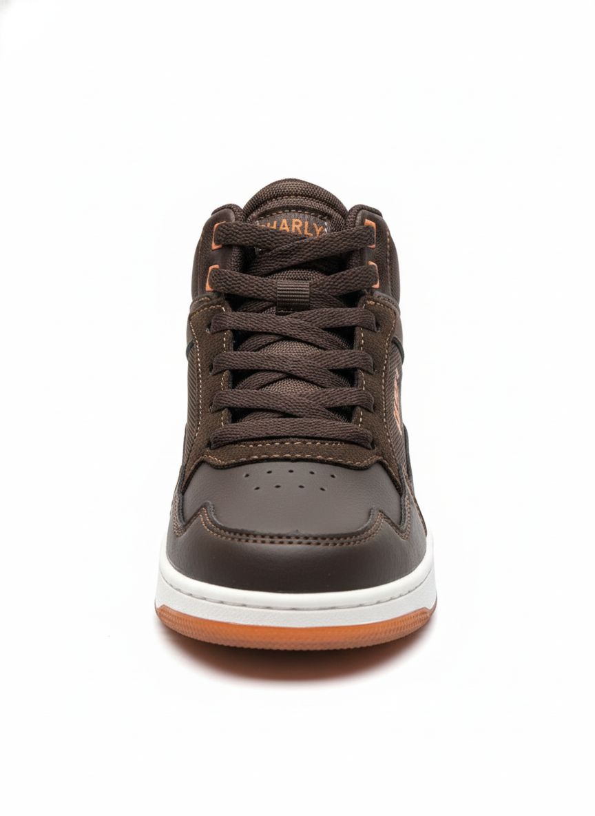 Tenis Casual Para Niño Charly 1079319003 - Café naranja