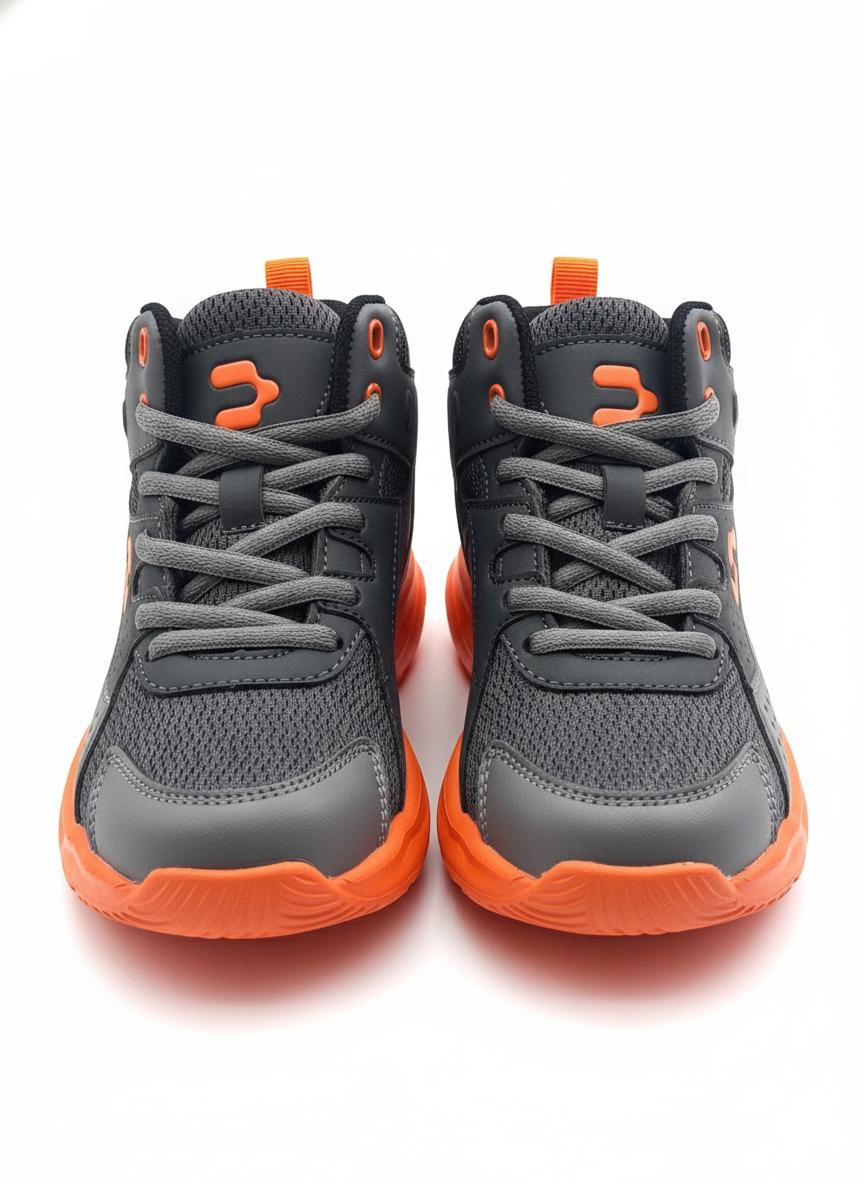 Tenis Deportivo Para Niño Charly 1079398003 - Negro/Naranja