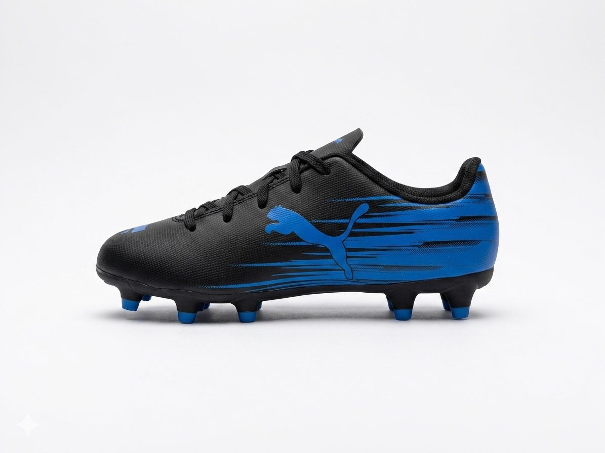 Tenis de Futbol Para Niño Puma Attacano II 10849603 - Negro Azul