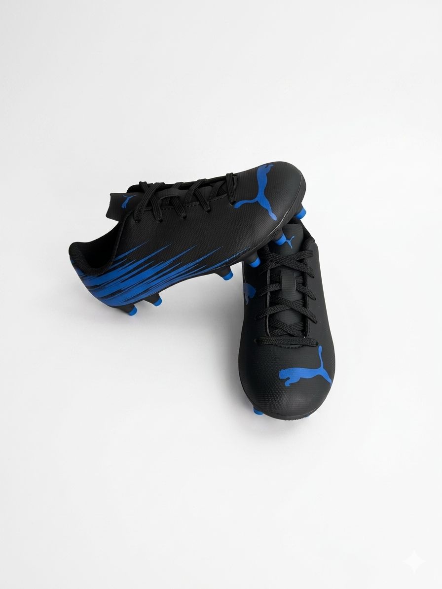 Tenis de Futbol Para Niño Puma Attacano II 10849603 - Negro Azul