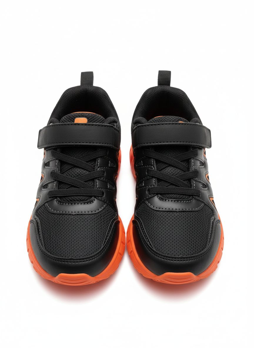 Tenis Deportivo Para Niño Charly 1098701001 - Negro/Naranja