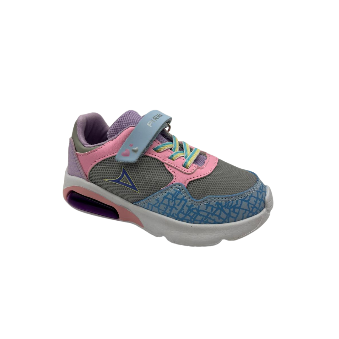 Tenis Deportivo Para Niña Pirma 5068 - Gris/Azul
