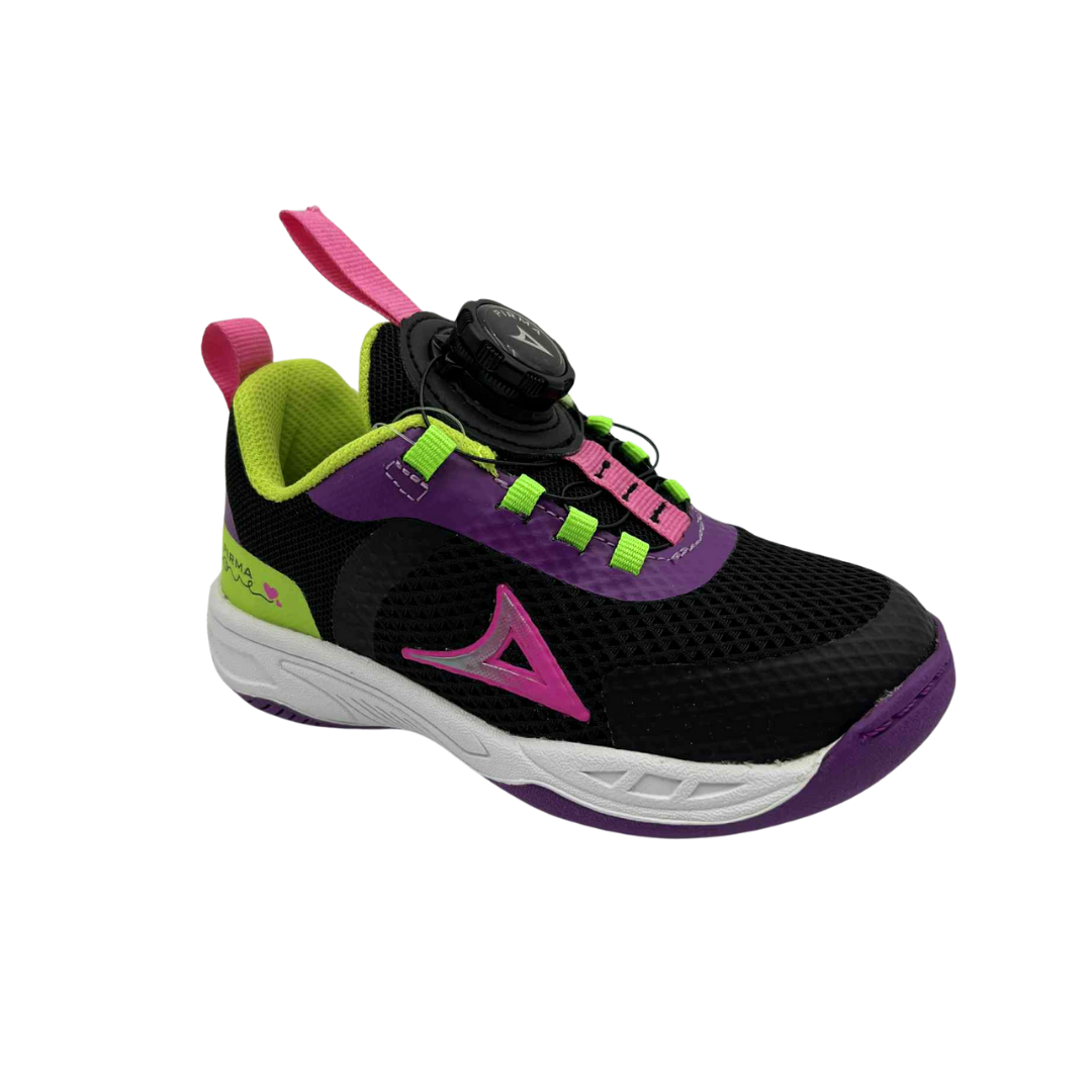 Tenis Deportivo Para Niña Pirma 1312 - Negro/Magenta