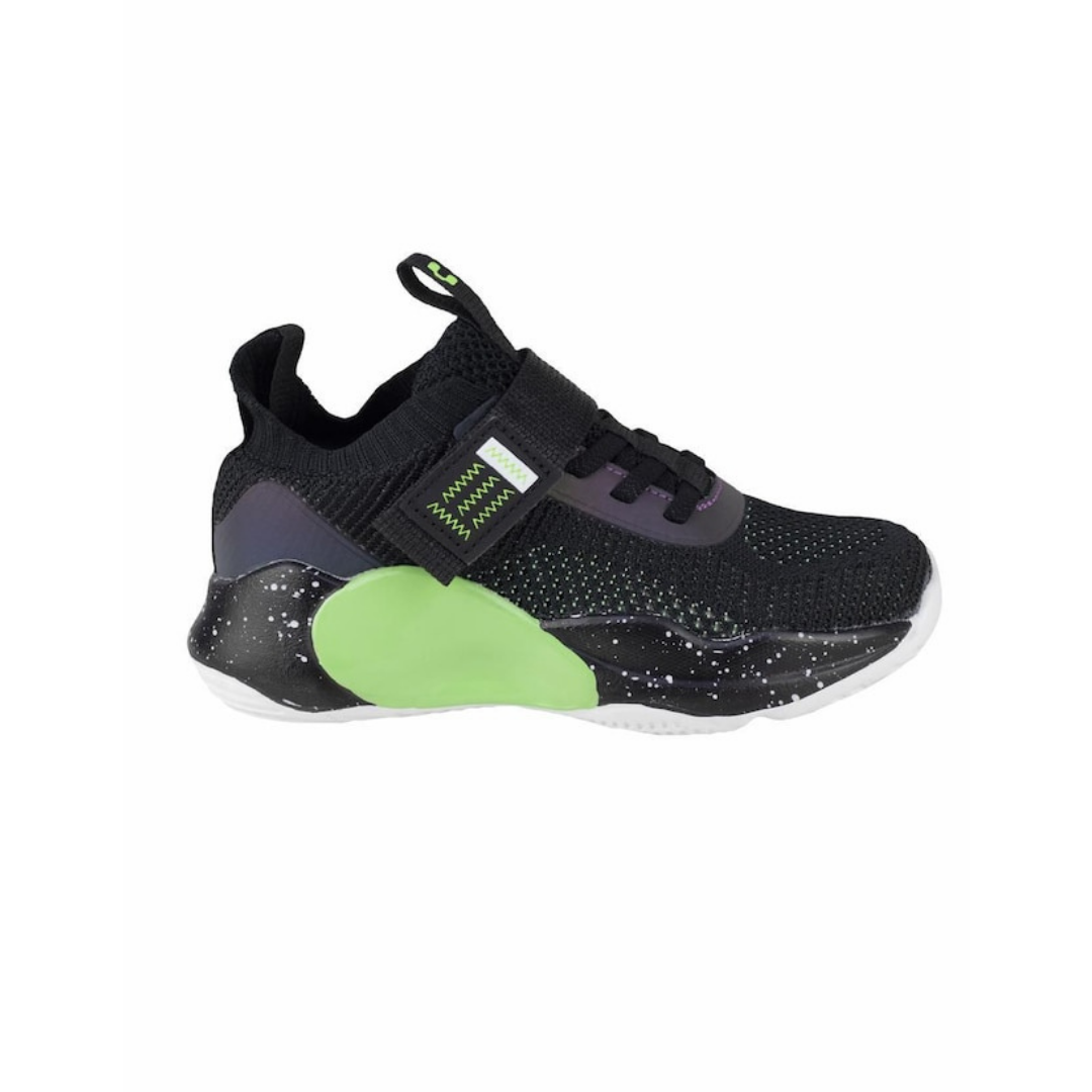 Tenis Deportivo Para Niño Charly 1098353001 - Negro/Limón