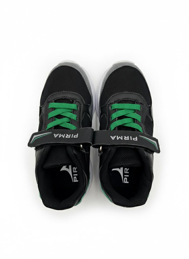 Tenis Deportivo Para Niño Pirma 5068 - Negro/Verde