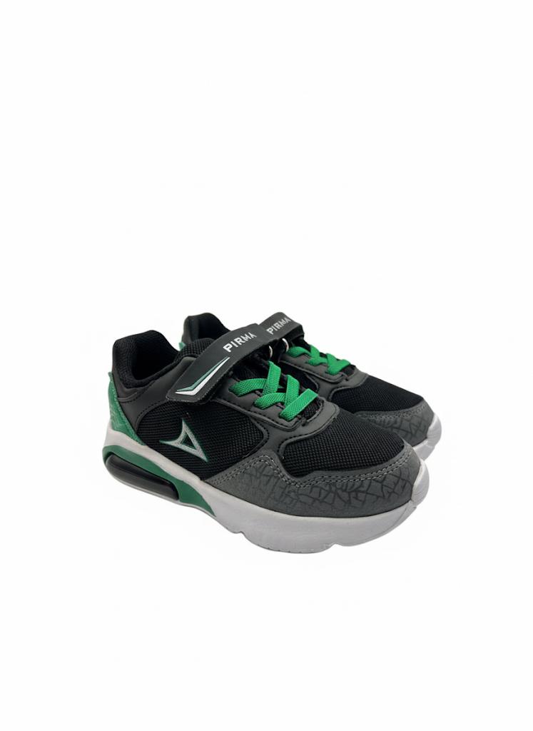 Tenis Deportivo Para Niño Pirma 5068 - Negro/Verde