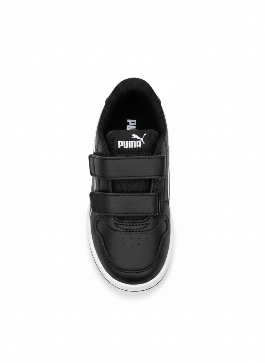 Tenis Casuales De Niña Puma 38488605 - Negro Plata