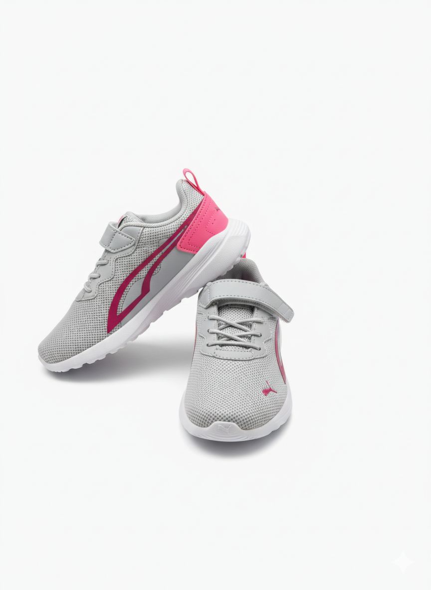 Tenis Deportivo Para Niña Puma 38738722 - Gris/Rosa