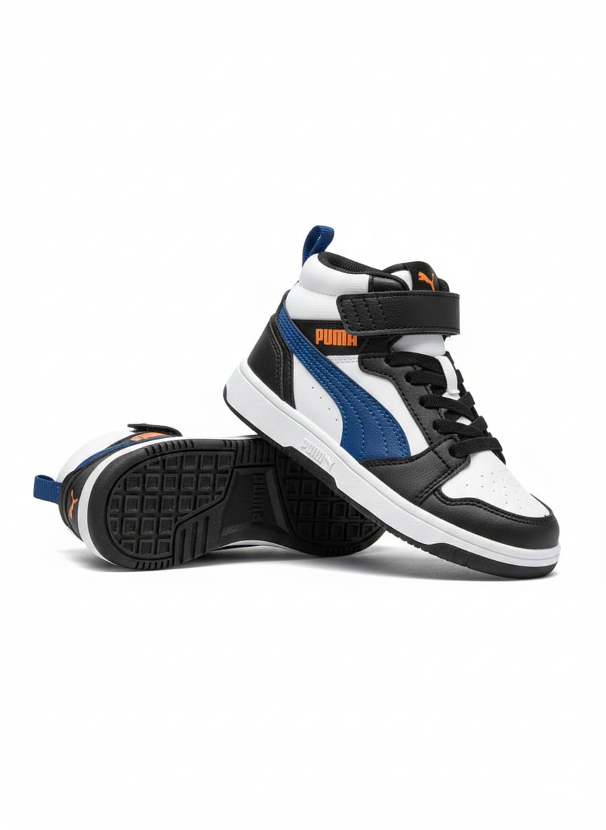 Tenis Casual Para Niño Puma 39383231 - Negro Azul
