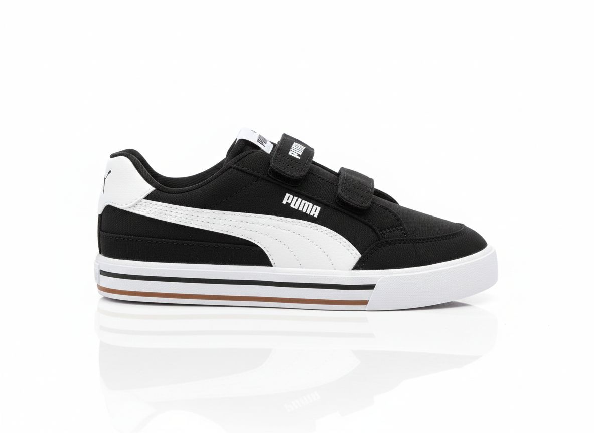 Tenis Casual Para Niño Puma 39656003 - Negro/Blanco