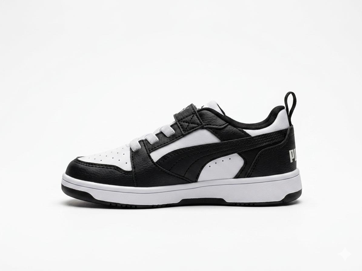 Tenis Casual Para Niño Puma 39741901 - Negro blanco