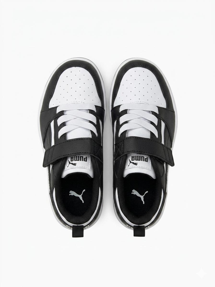 Tenis Casual Para Niño Puma 39741901 - Negro blanco