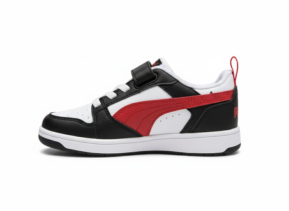 Tenis Casual Para Niño Puma 39741904 - Blanco, rojo, negro