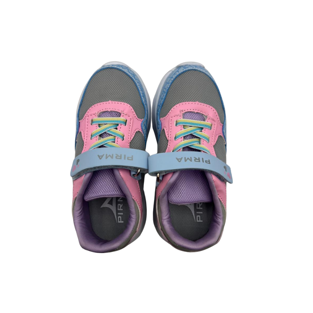 Tenis Deportivo Para Niña Pirma 5068 - Gris/Azul