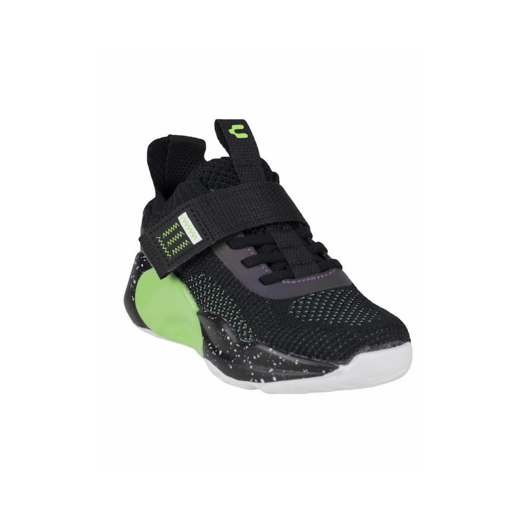 Tenis Deportivo Para Niño Charly 1098353001 - Negro/Limón