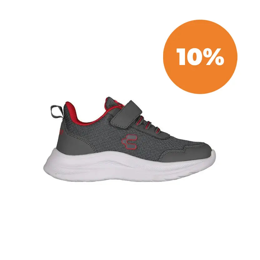Tenis Deportivo Para Niño Charly 1065148003 - Gris/Rojo