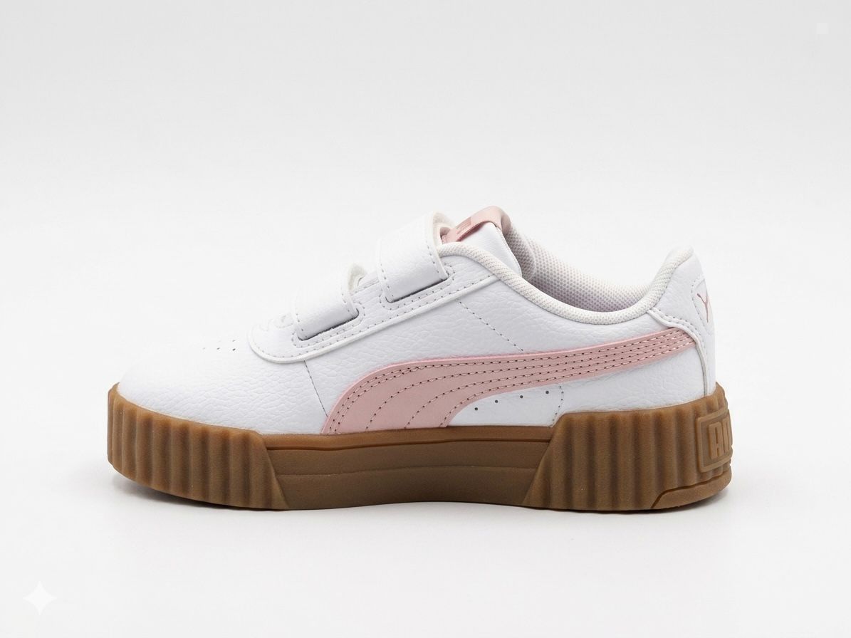 Tenis Casual Para Niña Puma 40147810 - Blanco rosa