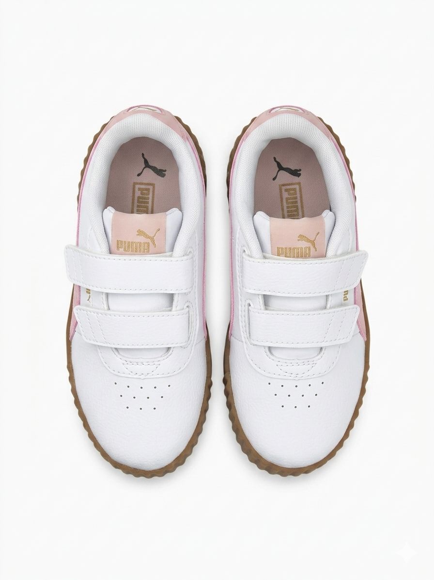 Tenis Casual Para Niña Puma 40147810 - Blanco rosa
