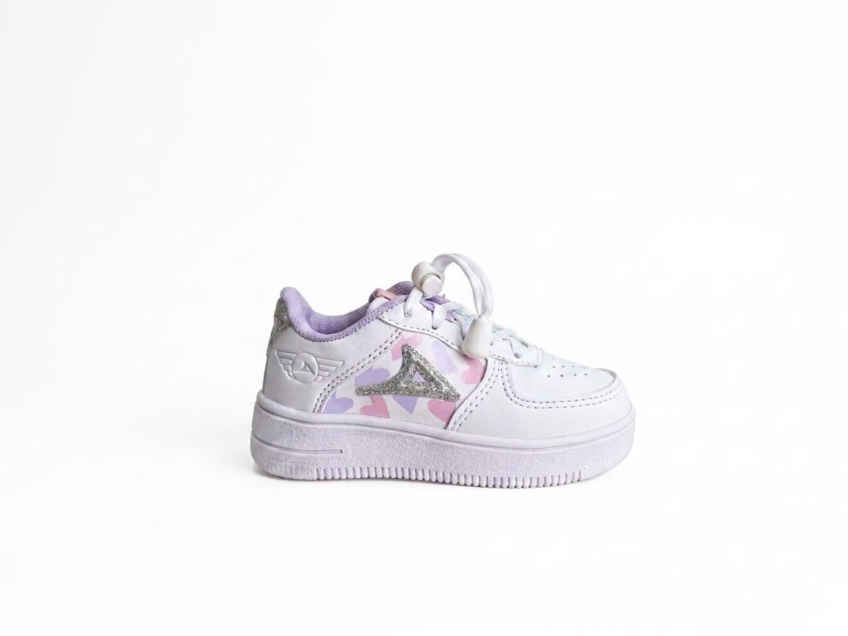 Tenis Casual Para Niña Pirma 5002 - Blanco/Lila
