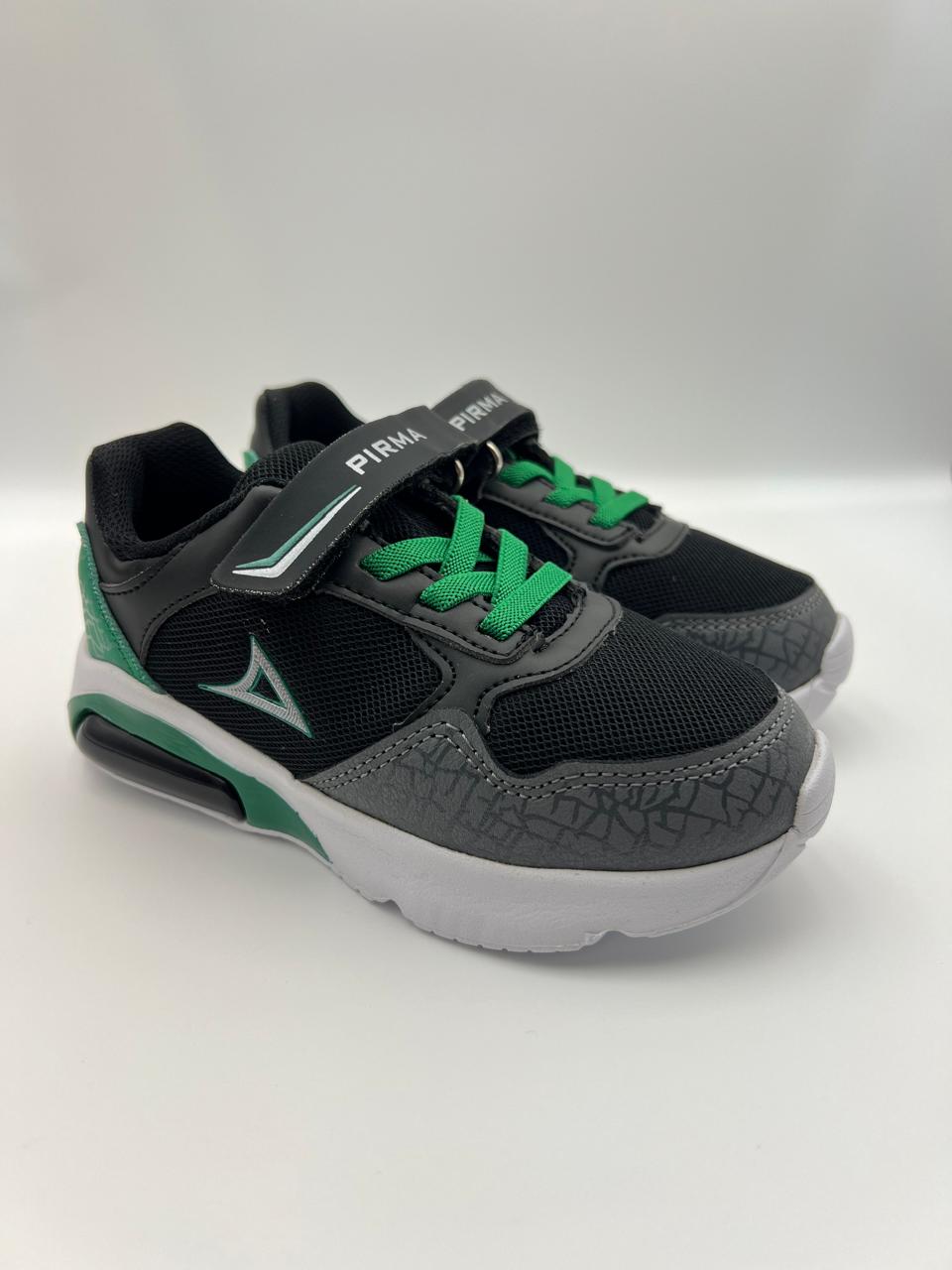 Tenis Deportivo Para Niño Pirma 5068 - Negro/Verde