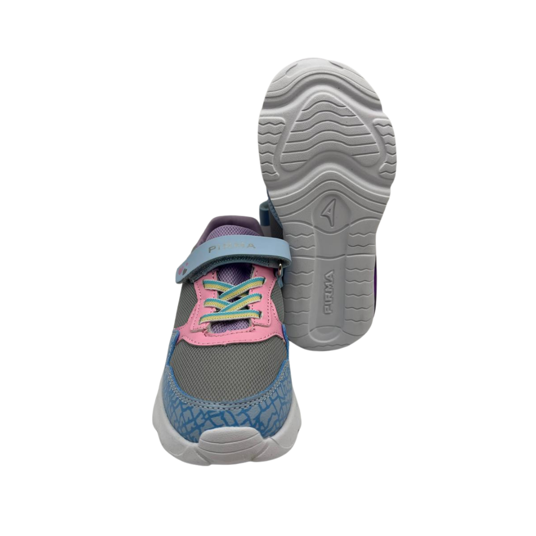 Tenis Deportivo Para Niña Pirma 5068 - Gris/Azul