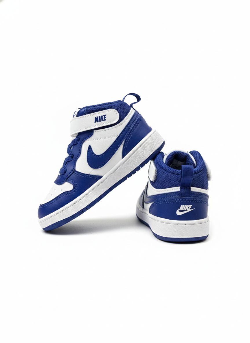 Tenis Casual Para Niño Nike CD7784130 - Blanco Azul