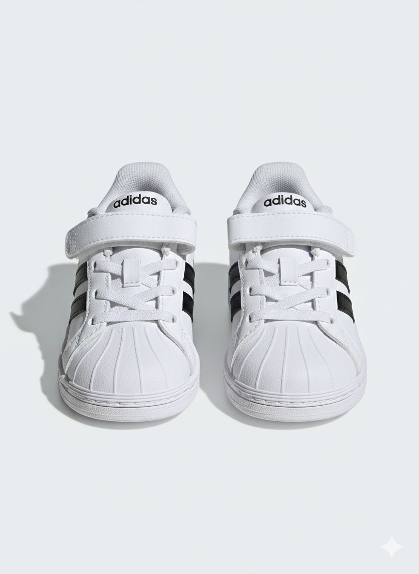 Tenis Casual Para Niño Adidas JQ6145 - Blanco/Negro