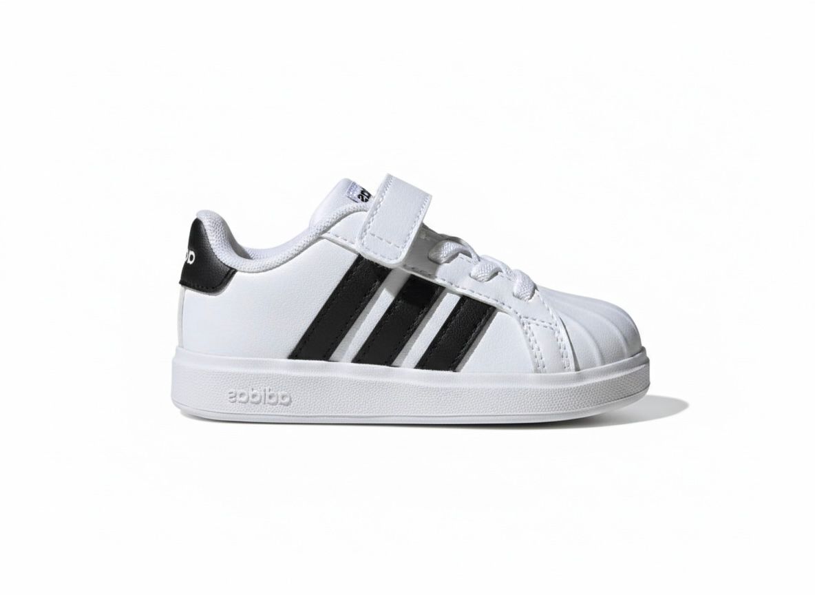 Tenis Casual Para Niño Adidas JQ6145 - Blanco/Negro