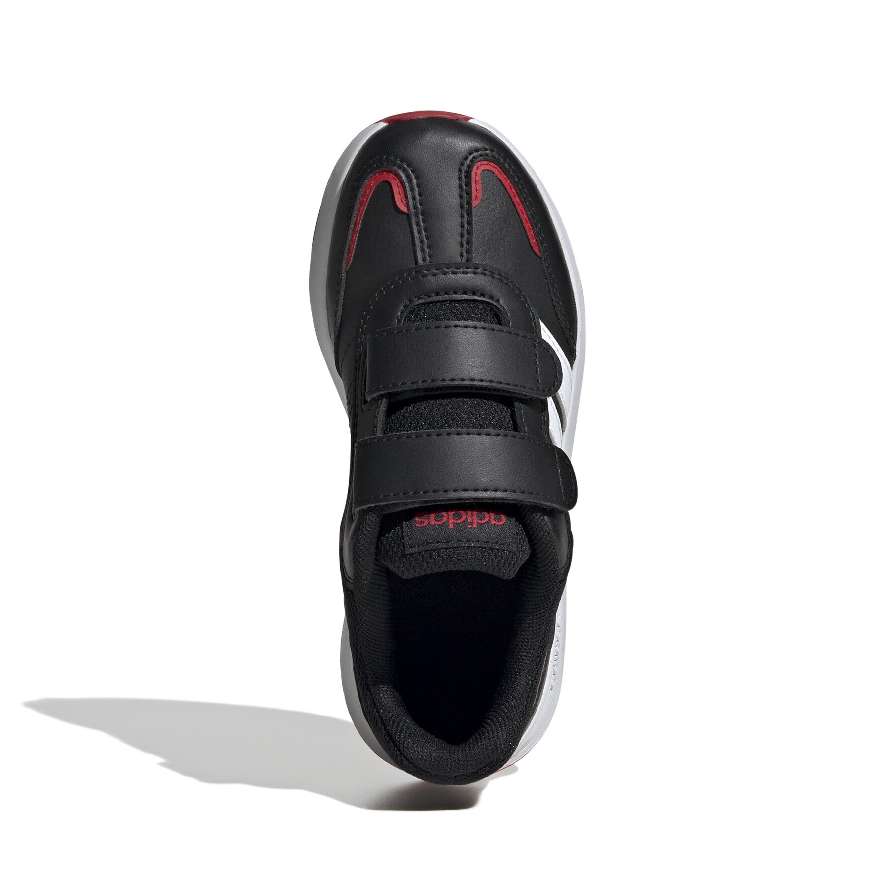 Tenis Casual Para Niño Adidas JH8653-Negro/Blanco/Escarlata