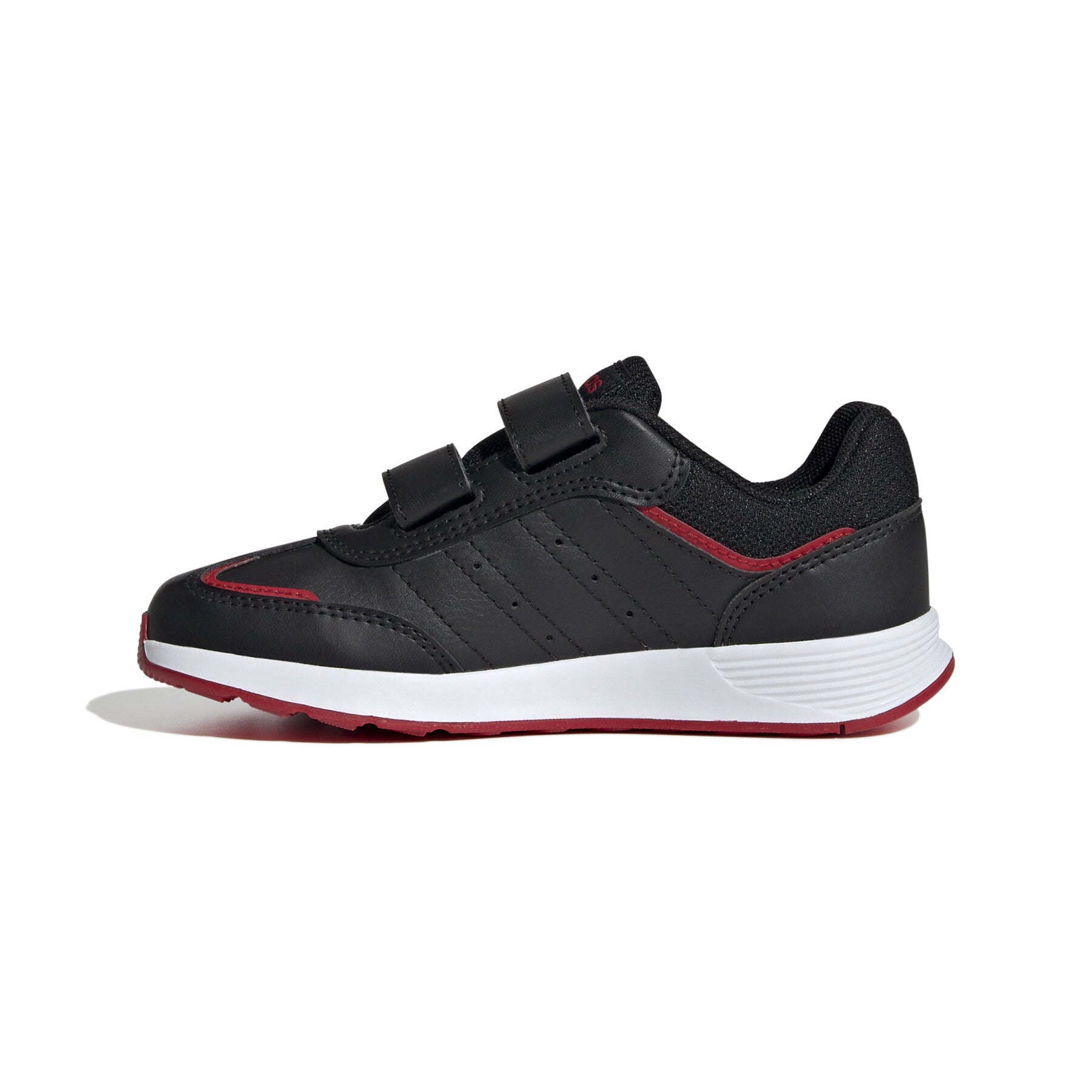 Tenis Casual Para Niño Adidas JH8653-Negro/Blanco/Escarlata