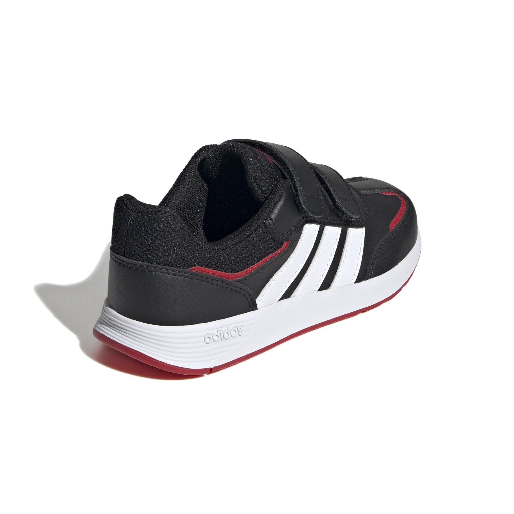 Tenis Casual Para Niño Adidas JH8653-Negro/Blanco/Escarlata
