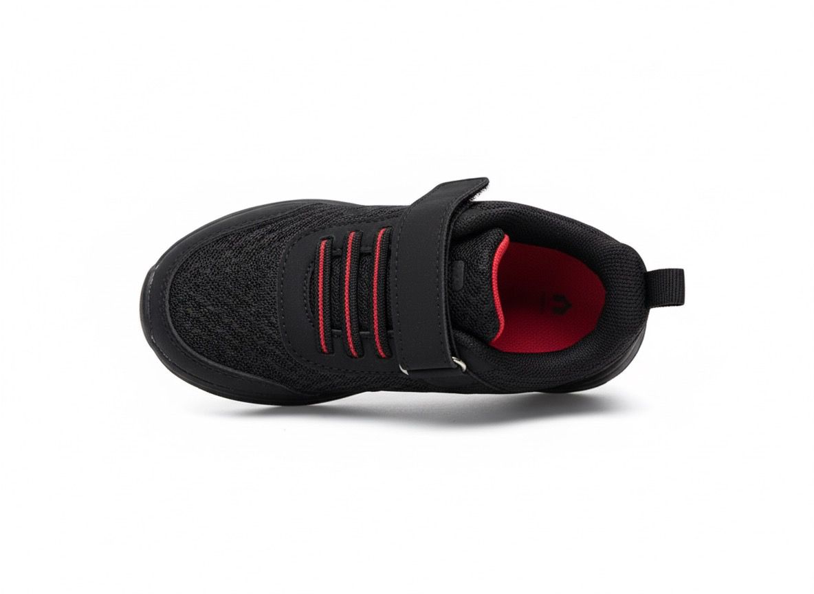 Tenis Deportivo Para Niño Charly 1098767001 - Negro Rojo